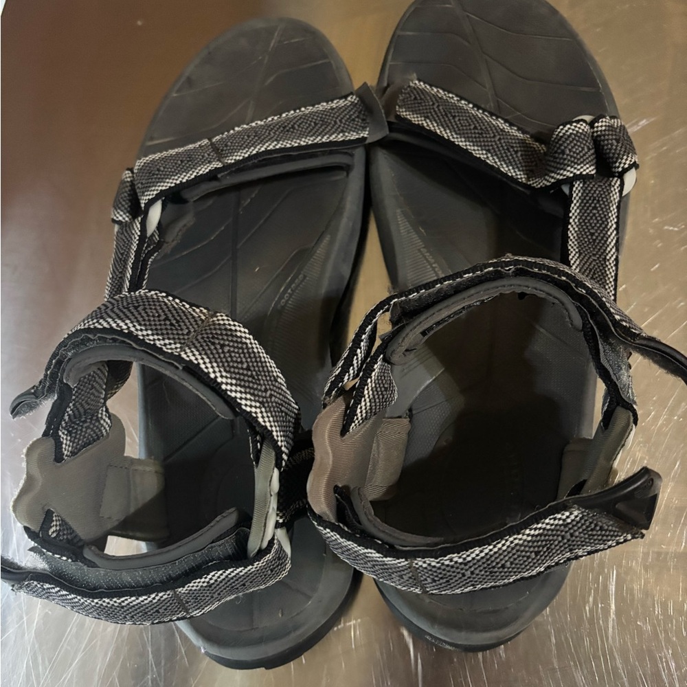 Black and Gray Men’s Teva Sandals